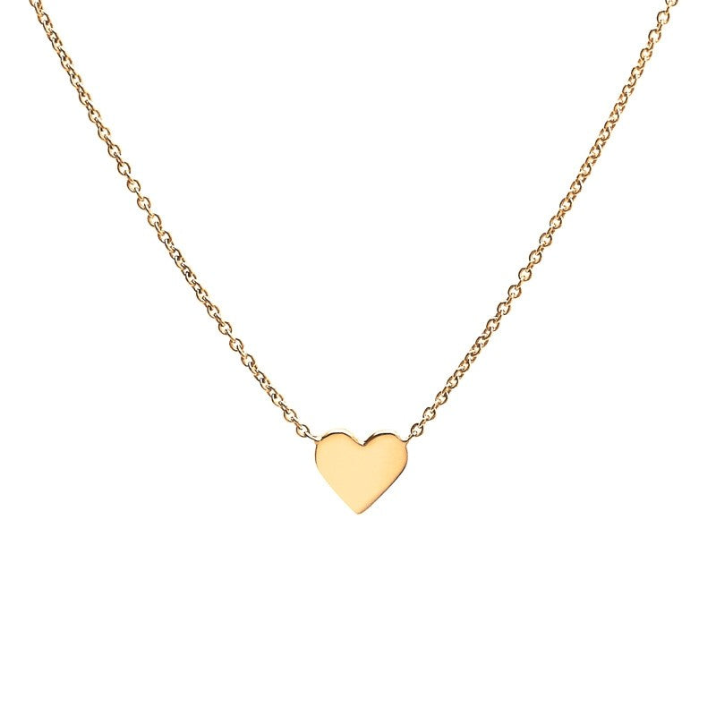 Gorgeous Alphabet 'M' & Tiny Heart Pendant Locket Chain Double
